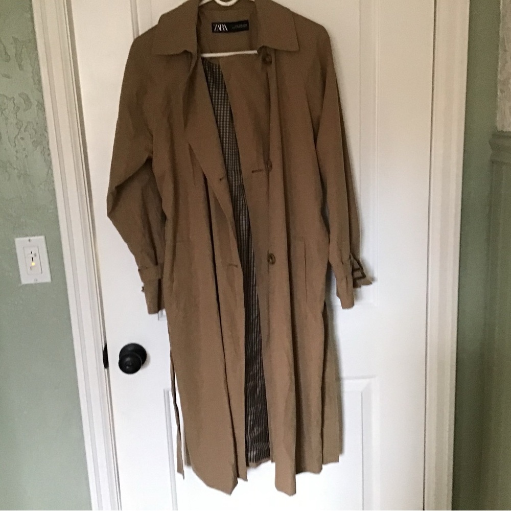 Tan Zara Women's Trench Coat